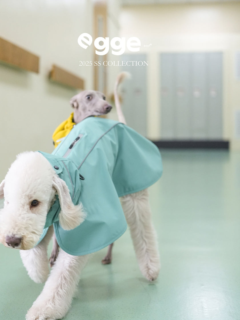 超軽量はっ水犬用ケープケープ レインコート 1004