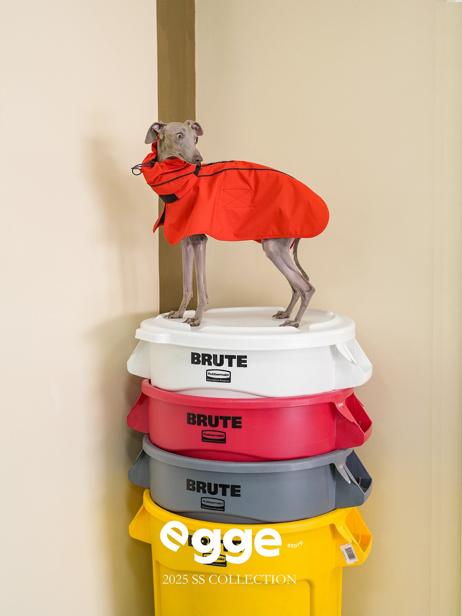 超軽量はっ水犬用ケープケープ レインコート 1004