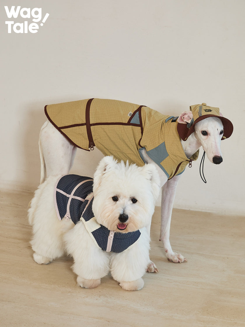 ジップオフデザイン 超軽量 防水 マウンテンベスト (犬用) 1009