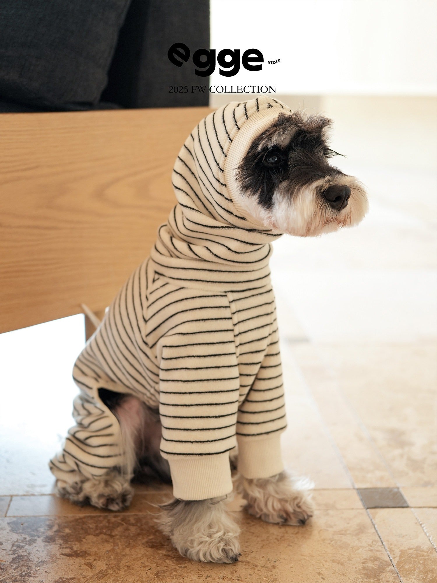 あったか フード付き 犬用 四脚つなぎ 1003